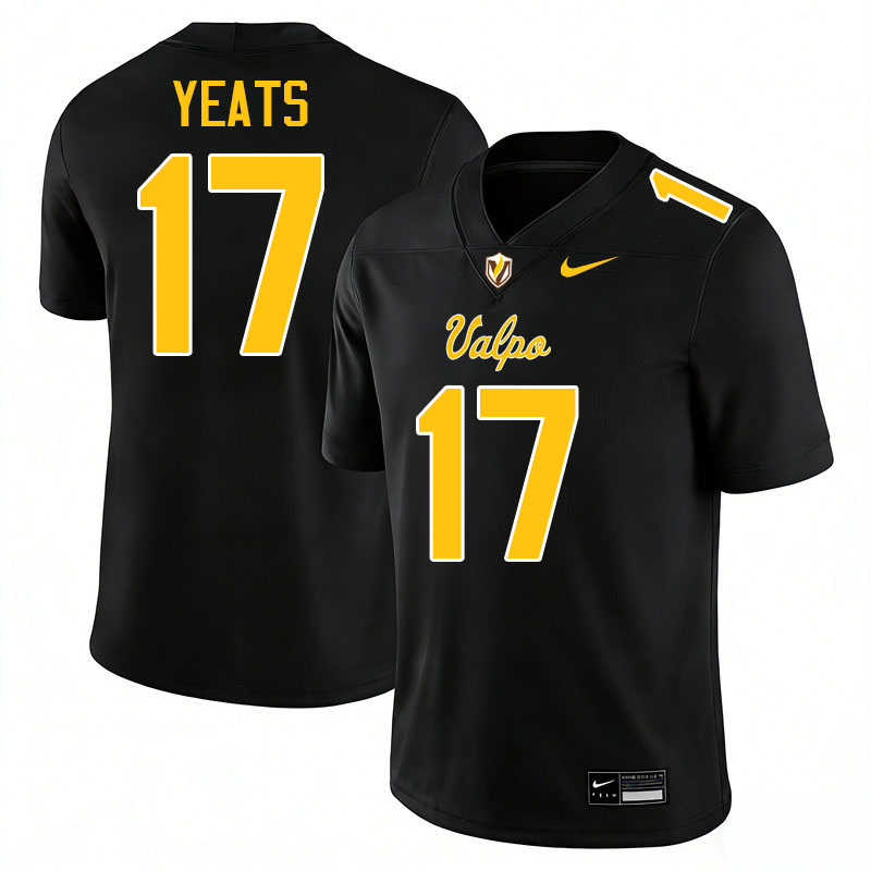 Valparaiso Beacons #17 Devin Yeats College Football Jerseys,Uniforms-Black